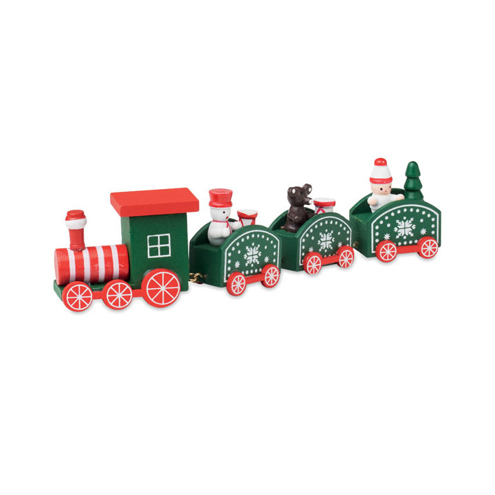 JUNA · Train de Noël en bois CX1559-00