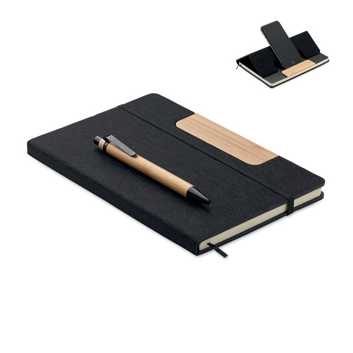 NOTEMIX · Carnet A5 RPET et stylo MO2390-03