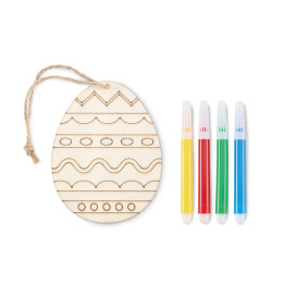 DREGG · Set de peinture sur œuf en bois MO2501-40