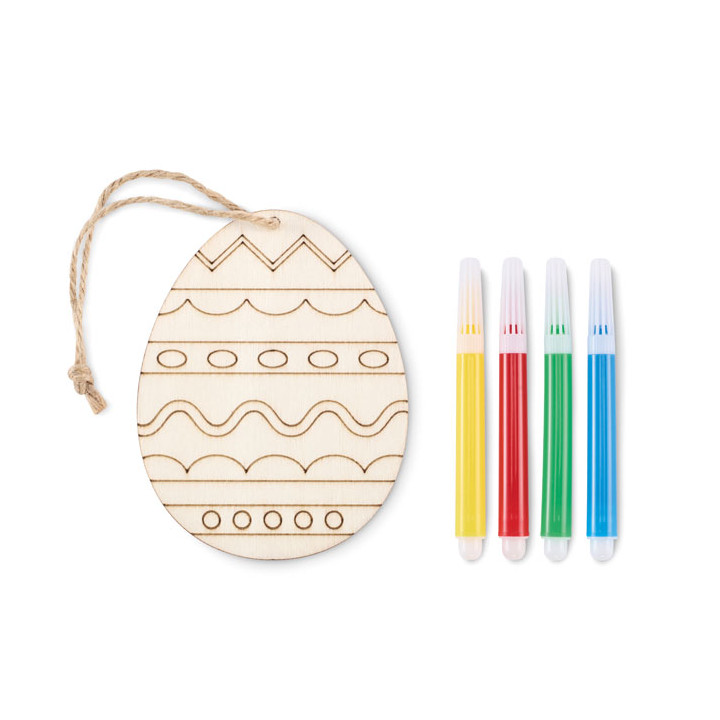 DREGG · Set de peinture sur œuf en bois MO2501-40