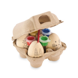 EISET · Set de peinture d'oeufs en bois MO2563-40