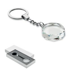 ROUNDWARD · Porte-clés rond en verre MO2657-22