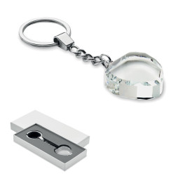 HEARTWARD · Porte-clés cœur en verre MO2658-22