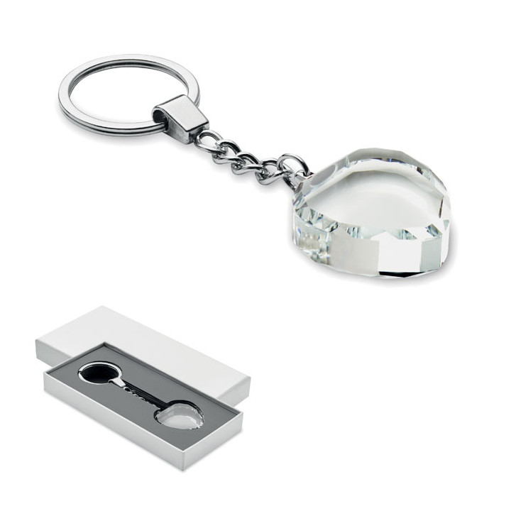 HEARTWARD · Porte-clés cœur en verre MO2658-22