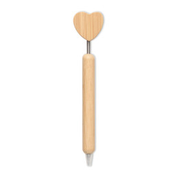 CORAPEN · Stylo à bille cœur en bambou MO2659-40