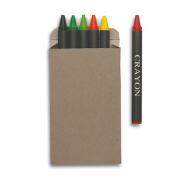 BRABO · Etui 6 crayons cire IT2172-99