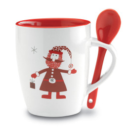 CLAUS · Mug avec petite cuillère 250ml CX1304-99