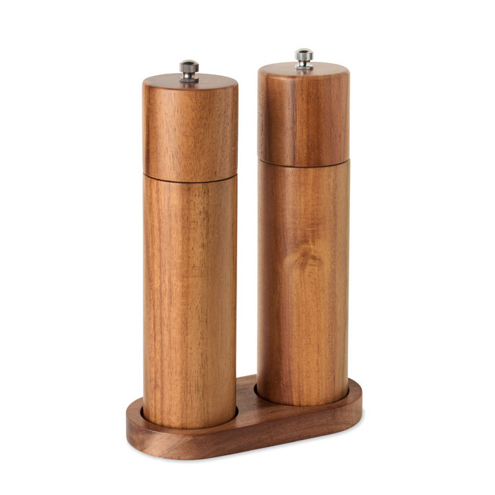 TUCCO SET · Moulin à sel et à poivre en acacia MO3120-40