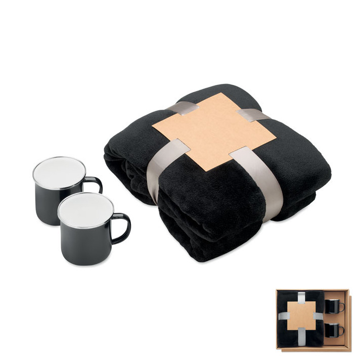 AGRADABLE · Ensemble couverture et 2 mugs MO3207-03