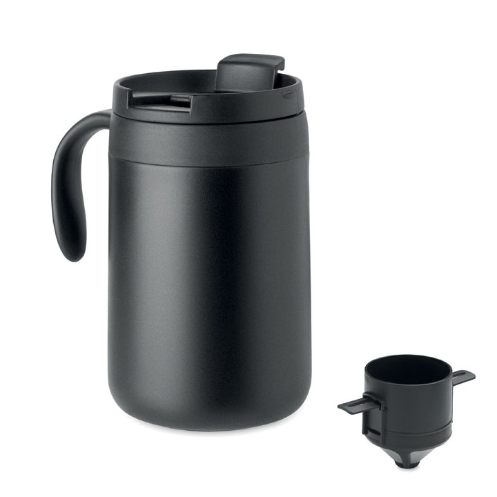 CAFETITO · Mug double paroi filtre à café MO3209-03