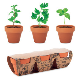 FLOWERPOT · 3 pots en terre MO6145-40