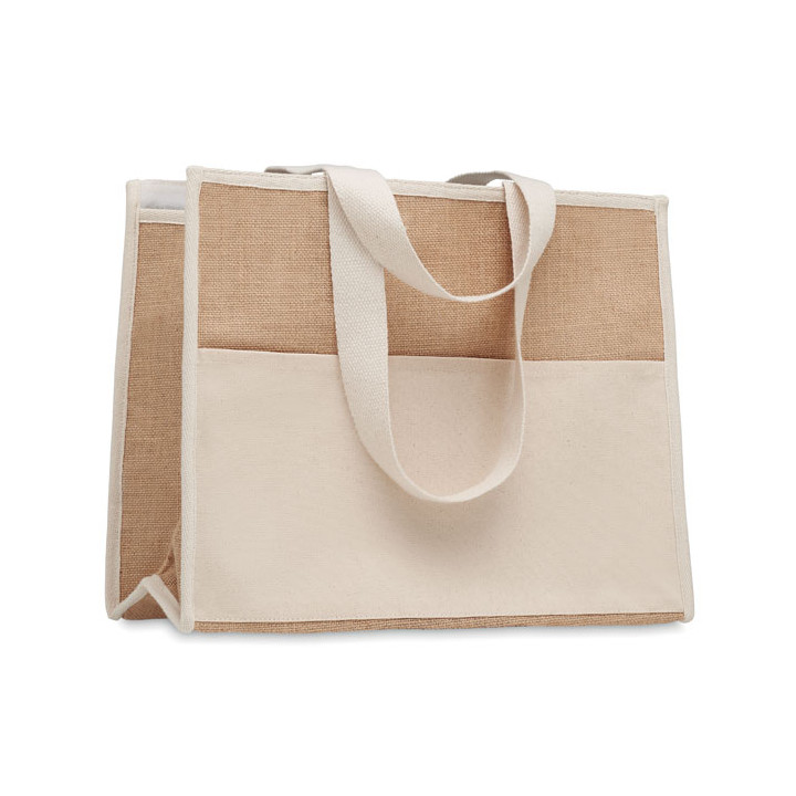 CAMPO DE GELI · Sac shopping en toile et jute MO6160-13