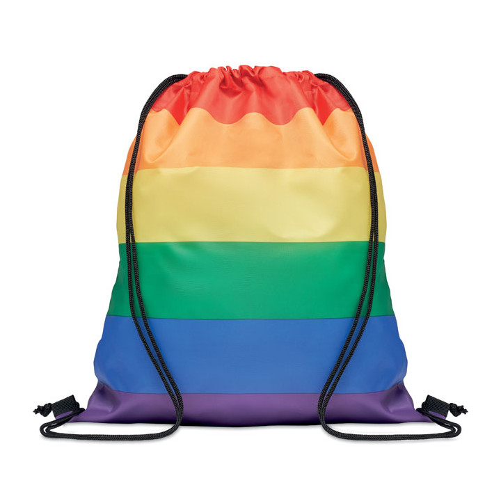 BOW · Sac à cordon arc-en-ciel RPET MO6436-99