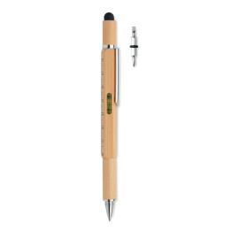TOOLBAM · Stylo niveau à bulle en bambou MO6559-40