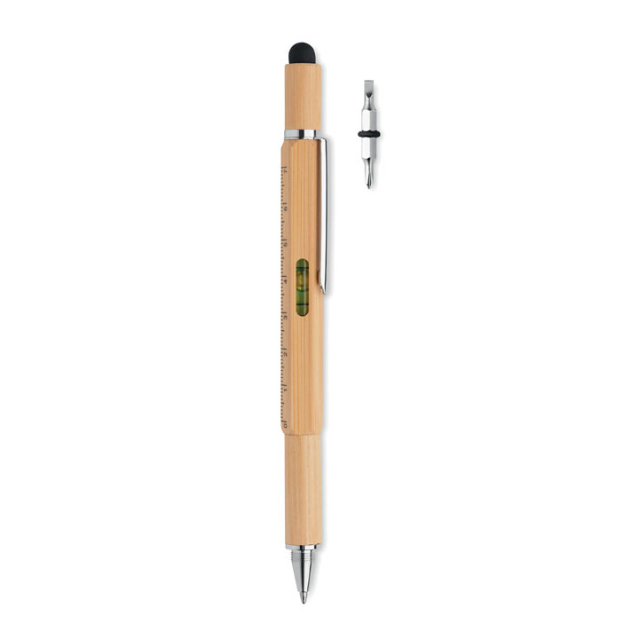 TOOLBAM · Stylo niveau à bulle en bambou MO6559-40