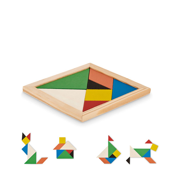 TANGRAM · Puzzle Tangram en bois MO6693-40