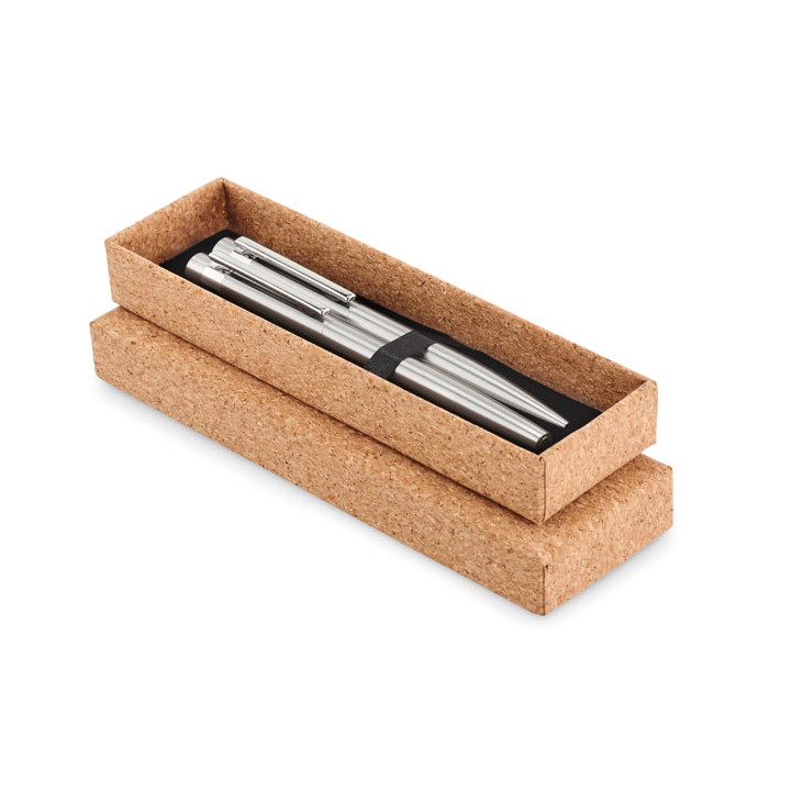 GRAZ SET · Stylos en acier inox. recyclé MO6795-16