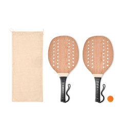 PALAS · Set beach tennis en bois de ros MO6846-40