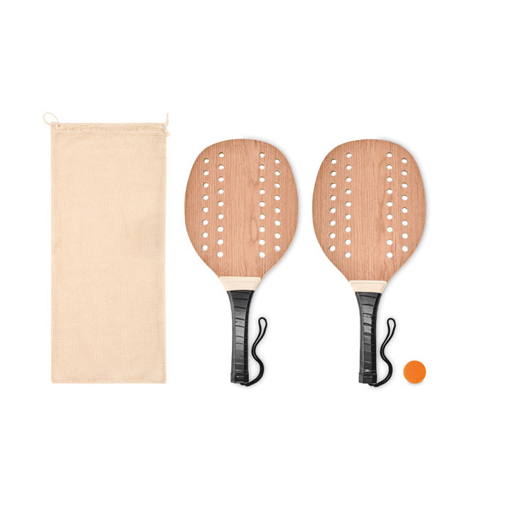 PALAS · Set beach tennis en bois de ros MO6846-40