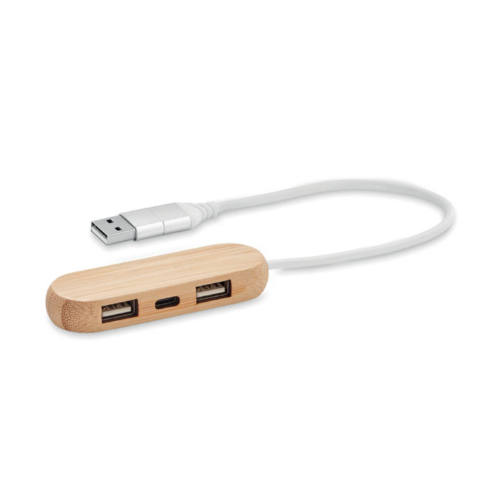 VINA C · Hub USB 3 ports câble 2 en 1 MO6848-40