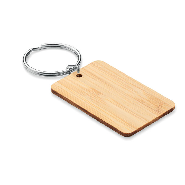 ANGLEBOO · Porte-clés rectangulaire bambou MO6978-40