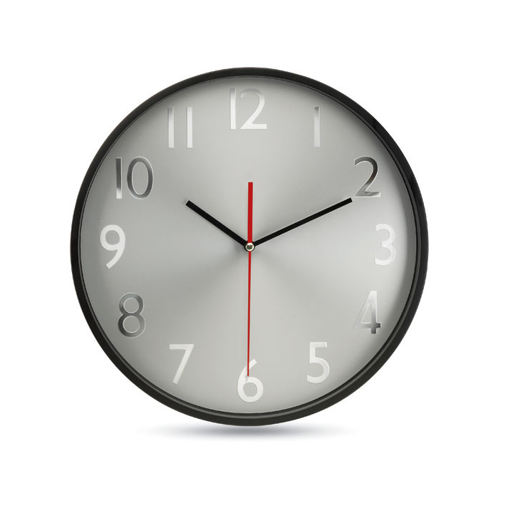 RONDO · Horloge murale fond argent MO7503-03