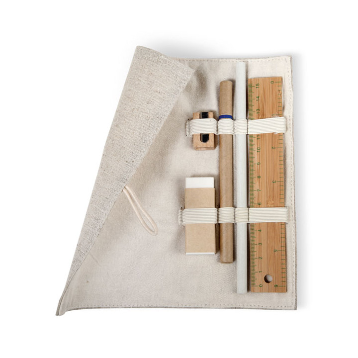 ECOSET · Set d'écriture,pochette coton MO7755-13