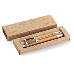 BAMBOOSET · Coffret stylo et crayon en bam MO8111-40