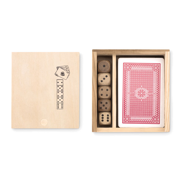 LAS VEGAS · Cartes à jouer et 5 Dés MO9187-40