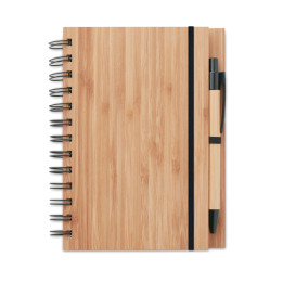 BAMBLOC · Carnet et stylo en bambou MO9435-40