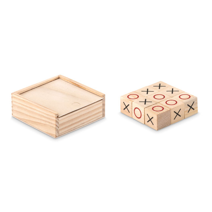 TIC TAC TOE · Jeu de morpion en bois MO9493-40