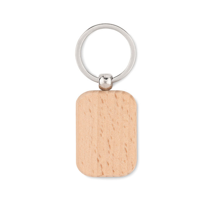 POTY WOOD · Porte-clés rectangulaire bois MO9774-40