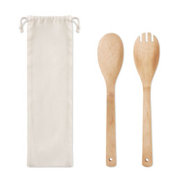 MAYEN SET · Couverts à salade en bambou MO9903-13