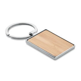 BENDIGO · Porte-clés rectangle en bambou MO9961-40