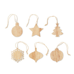 CHRISET · Décorations de Noël en bois CX1495-40