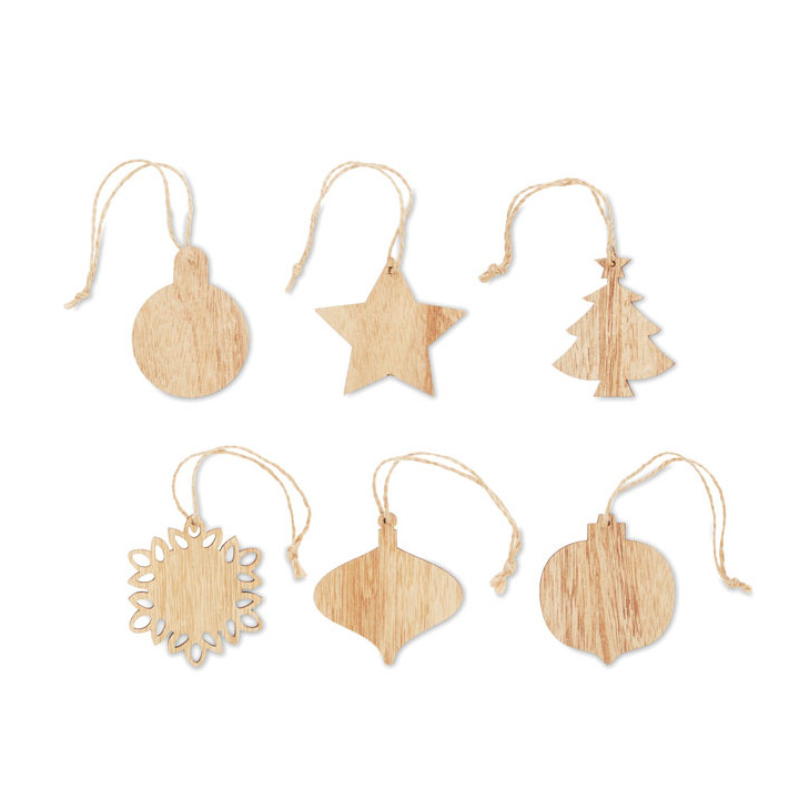 CHRISET · Décorations de Noël en bois CX1495-40