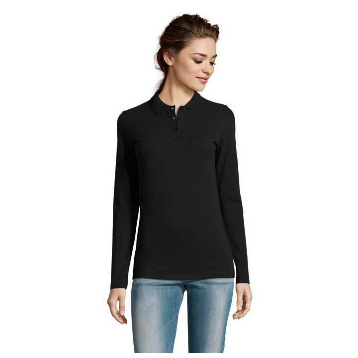 PERFECT LSL WOMEN · PERFECT LSL WOMEN POLO 180 S02083-BK-3XL