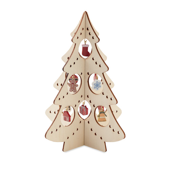SILUETA · Décoration de sapin en bois CX1510-40