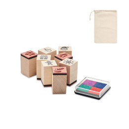 STAMPIE · Set de 8 tampons en bois CX1512-13
