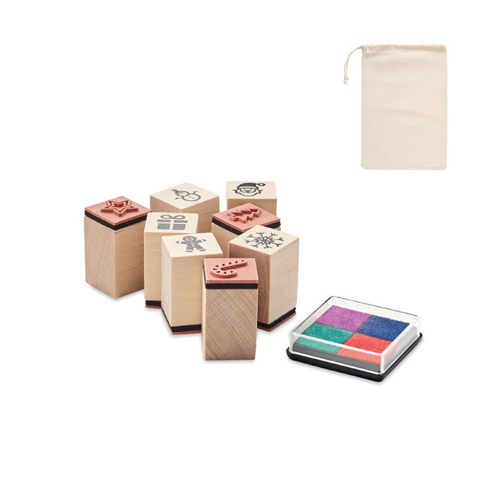 STAMPIE · Set de 8 tampons en bois CX1512-13