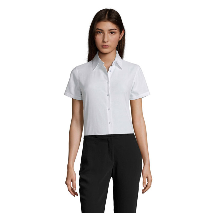 ELITE · ELITE CHEMISE FEMME OXFORD S16030-WH-3XL