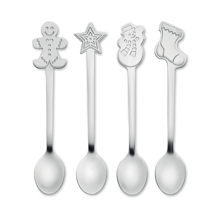 CHIP SET · Set 4 cuillères à thé de Noël CX1533-16