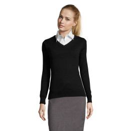 GALAXY WOMEN · GALAXY WOMEN PULL COL V S90010-BK-L