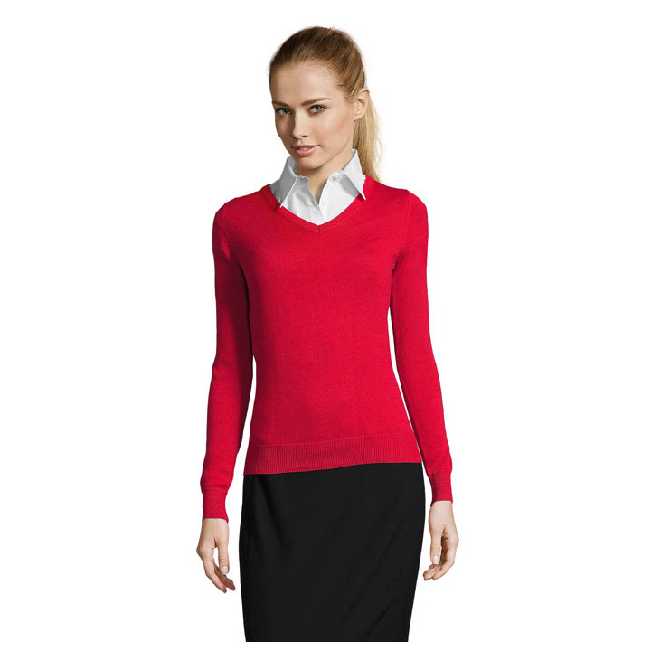 GALAXY WOMEN · GALAXY WOMEN PULL COL V S90010-RD-L