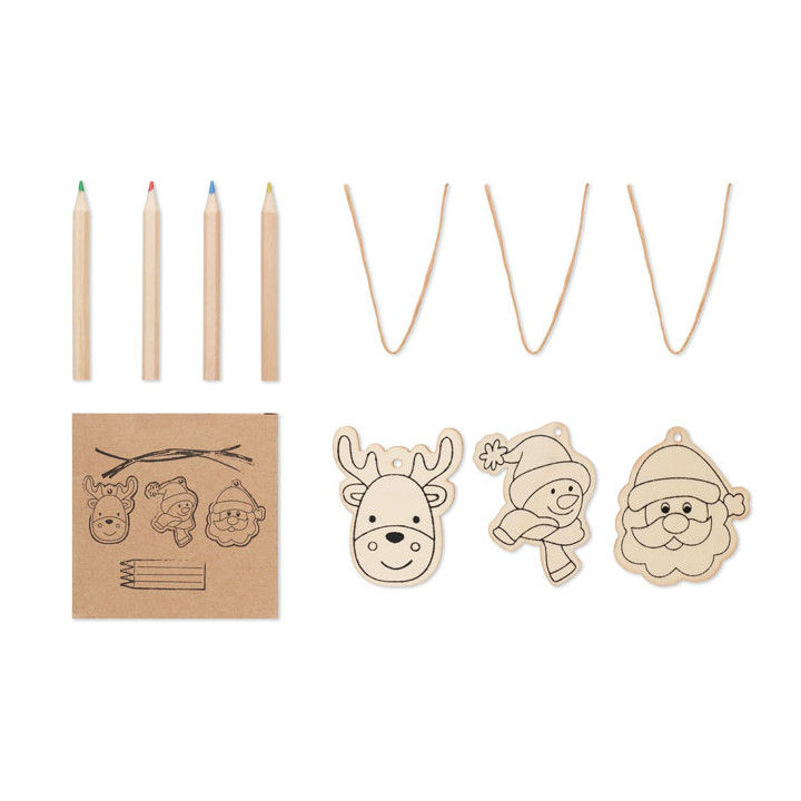 FUNCOOL · Décorations en bois à dessiner CX1535-40