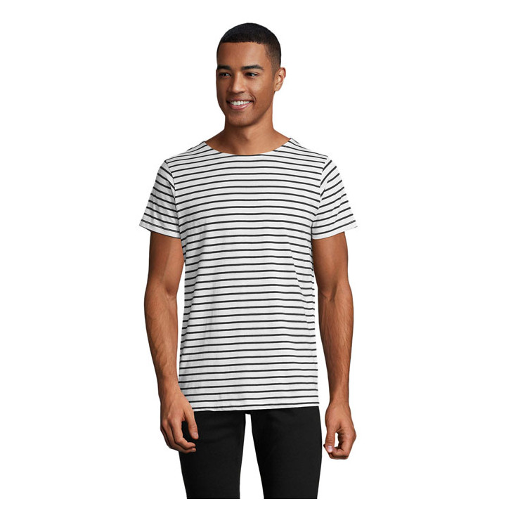 MILES MEN · MILES MEN T-SHIRT RAYE S01398-NW-3XL