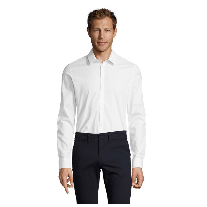 BLAKE MEN · BLAKE MEN CHEMISE STRETCH S01426-WH-3XL