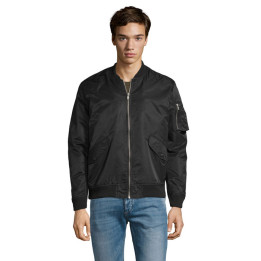 REBEL · REBEL BOMBER UNISEX FASHION S01616-BK-3XL